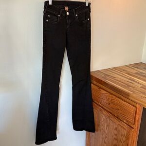 True Religion Classic Black Wide Leg Jeans